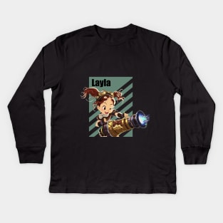 Layla Mobile Legends Kids Long Sleeve T-Shirt